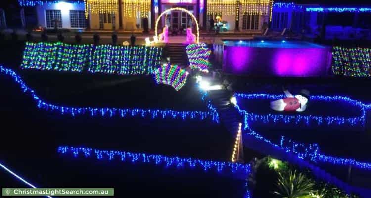 Christmas Light display at 147-149 Wiseman Road West, Edmonton