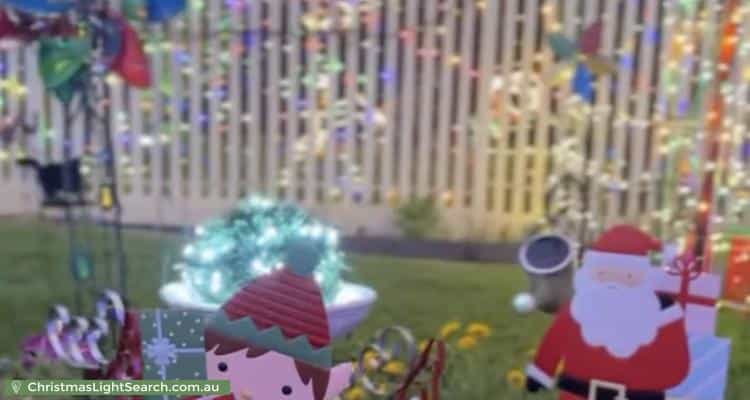 Christmas Light display at  Albara Road, Ingle Farm