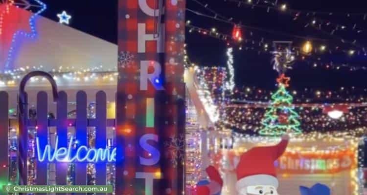 Christmas Light display at  Albara Road, Ingle Farm