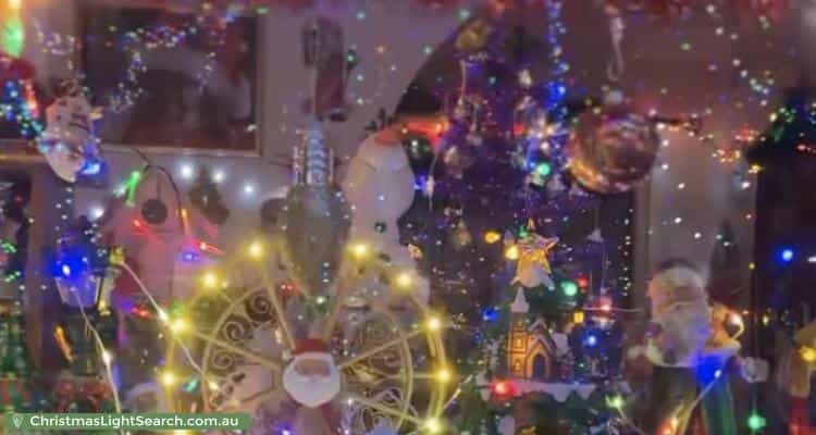 Christmas Light display at  Albara Road, Ingle Farm