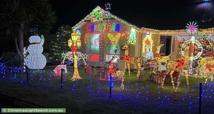 Christmas Light display at 44 Coast Guard Road, Seaford Meadows