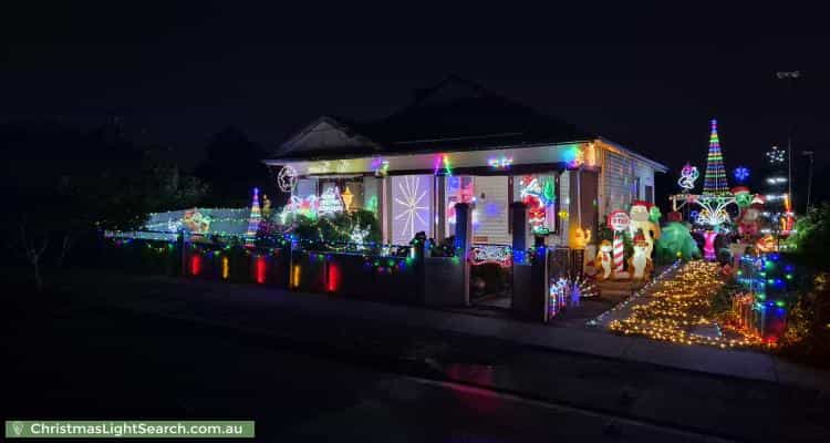 Christmas Light display at 9 Millett Street, Saint Arnaud