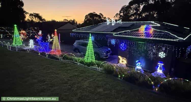 Christmas Light display at 5 Sunshine Court, Wynn Vale