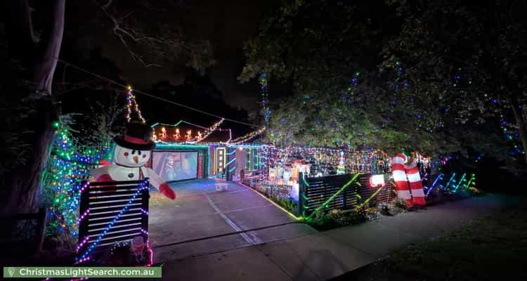Christmas Light display at 389 Glenfern Road, Upwey