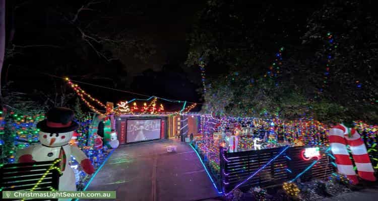 Christmas Light display at 389 Glenfern Road, Upwey