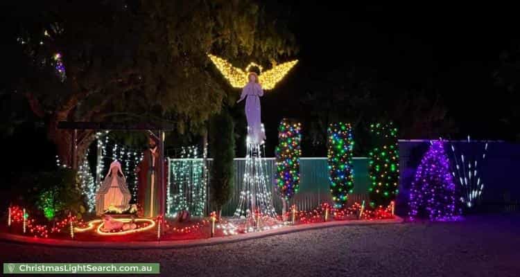 Christmas Light display at 15 Gilbert Street, Clayton Bay