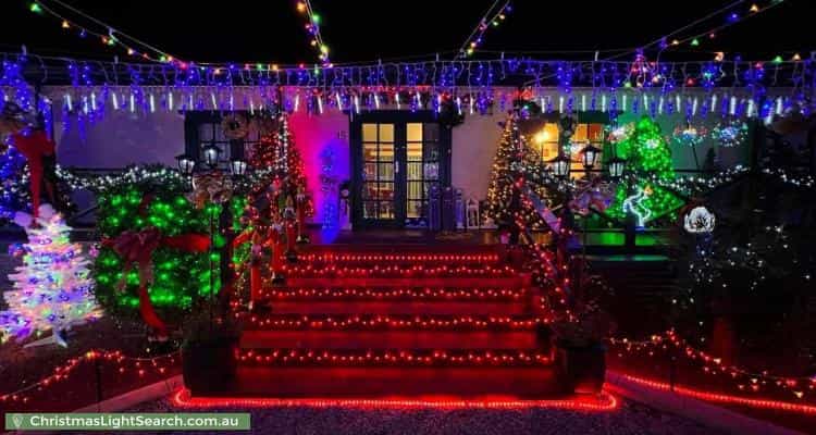 Christmas Light display at 15 Gilbert Street, Clayton Bay