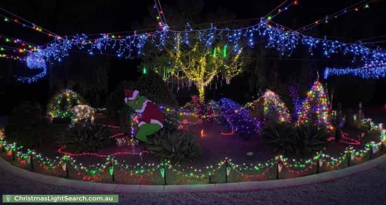 Christmas Light display at 15 Gilbert Street, Clayton Bay