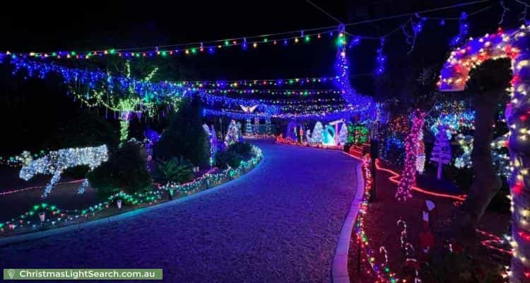 Christmas Light display at 15 Gilbert Street, Clayton Bay