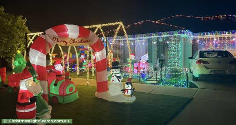 Christmas Light display at 19 Aspire Avenue, Clyde North
