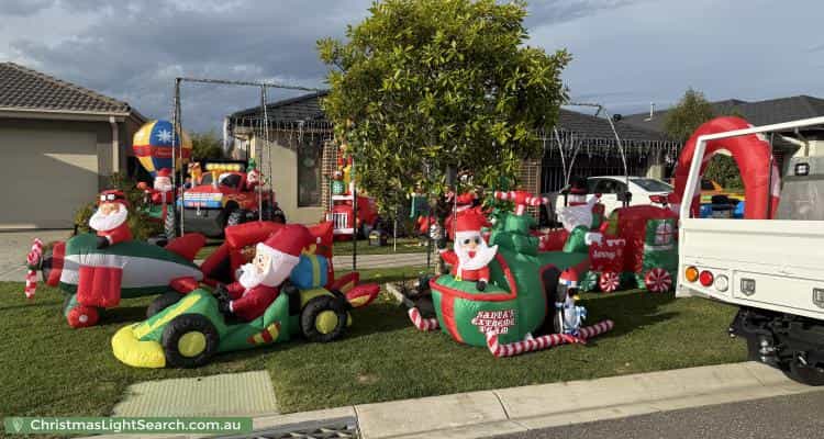 Christmas Light display at 19 Aspire Avenue, Clyde North
