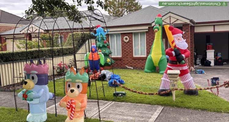 Christmas Light display at 15 John Fisher Drive, Berwick
