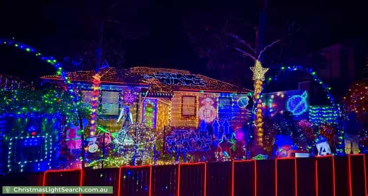 Christmas Light display at 30 Gardiner Avenue, Warradale