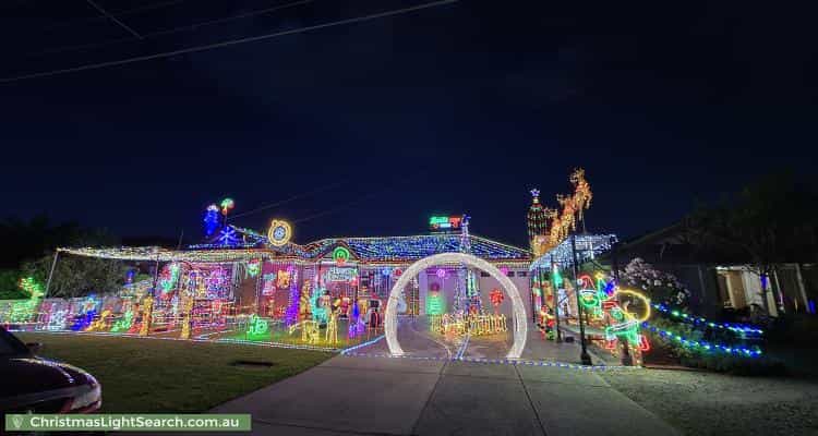 Christmas Light display at 41 Wildflower Crescent, Hoppers Crossing