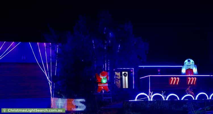 Christmas Light display at 110 Bellaview Road, Flagstaff Hill