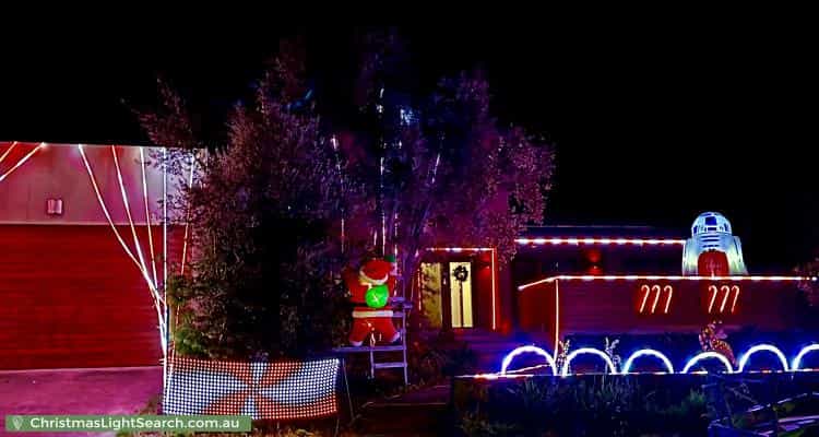 Christmas Light display at 110 Bellaview Road, Flagstaff Hill