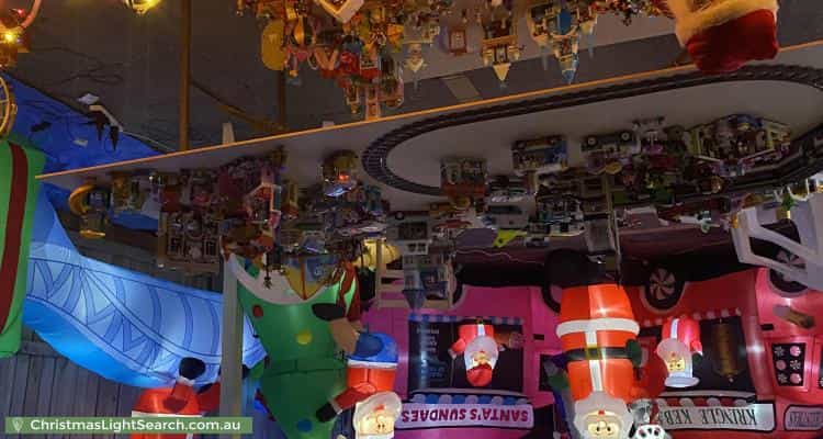 Christmas Light display at  Stevens Street, Southport