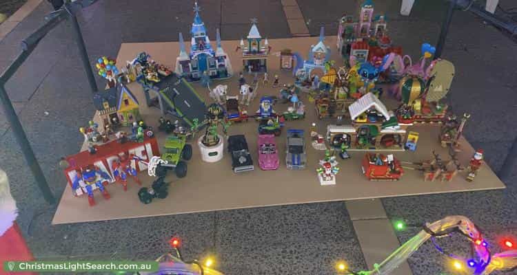 Christmas Light display at  Stevens Street, Southport