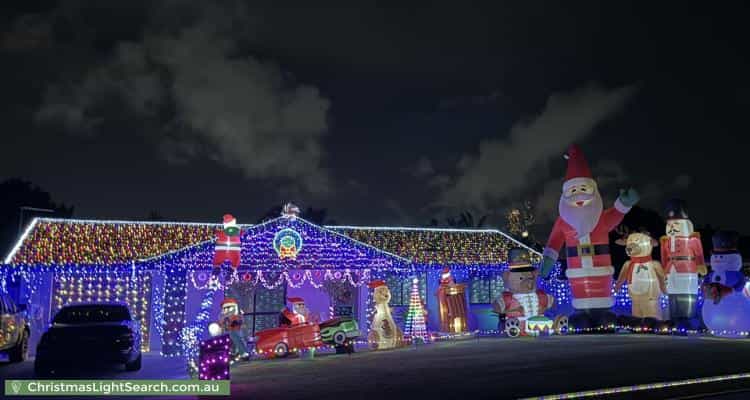 Christmas Light display at 32 Cordia Street, Algester