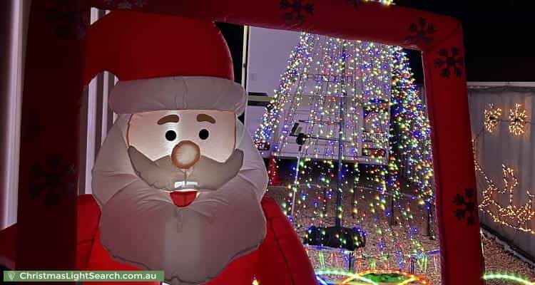 Christmas Light display at 22 Heysen Parade, Hayborough