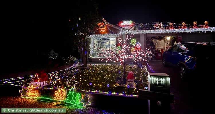 Christmas Light display at 22 Heysen Parade, Hayborough