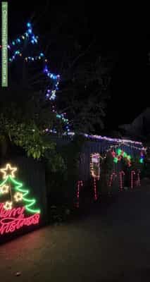 Christmas Light display at 42 Hodder Street, Brighton East