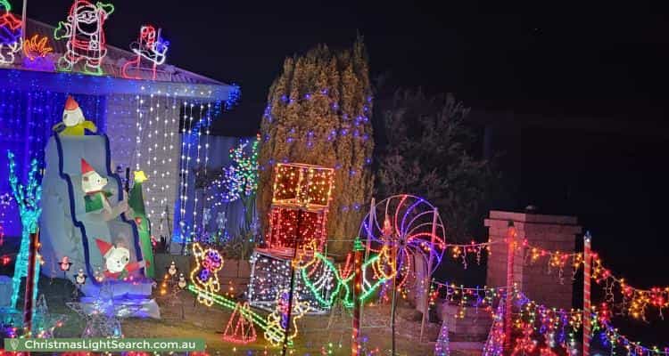 Christmas Light display at 3 Fernando Place, Safety Bay