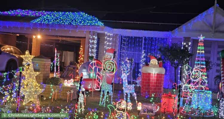 Christmas Light display at 3 Fernando Place, Safety Bay
