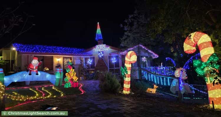 Christmas Light display at 815 Clayton Road, Boya