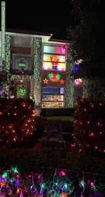 Christmas Light display at 10 Hector Court, Kellyville