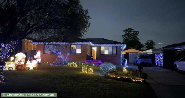 Christmas Light display at 15 Eton Court, Cambridge Park