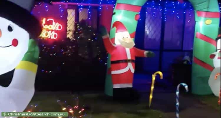 Christmas Light display at 2 Lavender Grove, Seaford Rise