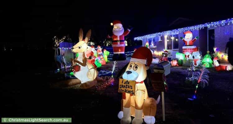 Christmas Light display at 4 Alba Court, Salisbury Downs