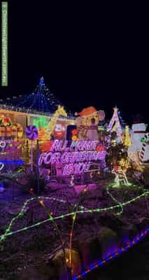 Christmas Light display at  Inverness Street, Flinders View