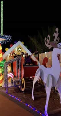 Christmas Light display at  Inverness Street, Flinders View