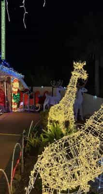 Christmas Light display at  Inverness Street, Flinders View