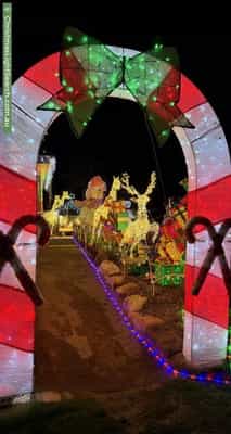 Christmas Light display at  Inverness Street, Flinders View