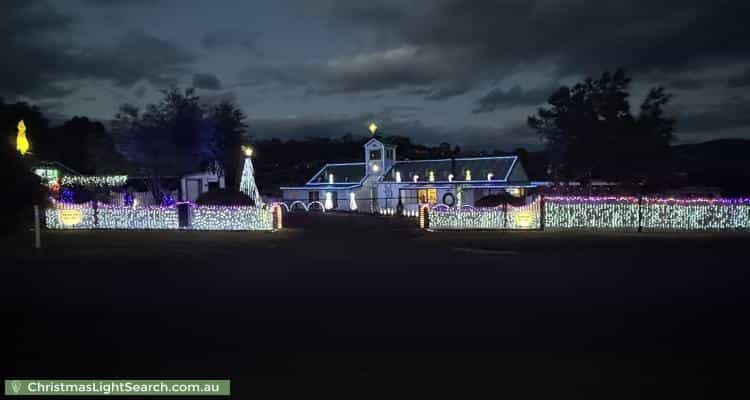 Christmas Light display at 1 Gatehouse Drive, Sorell