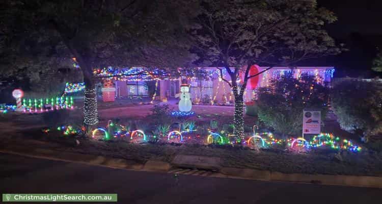 Christmas Light display at 46 Chauncy Crescent, Richardson