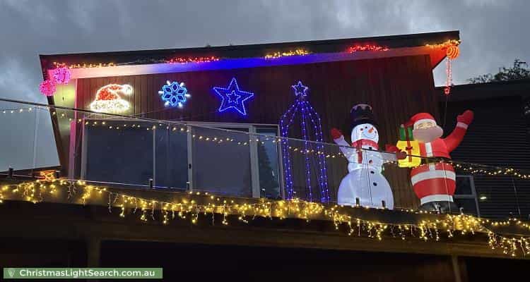 Christmas Light display at 42 Dickinson Grove, Mount Martha