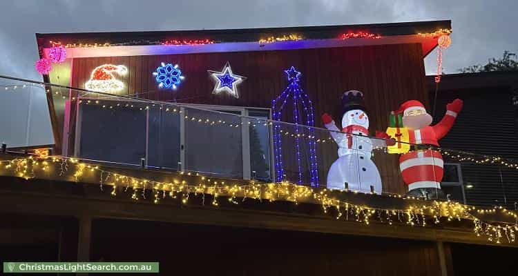 Christmas Light display at 42 Dickinson Grove, Mount Martha