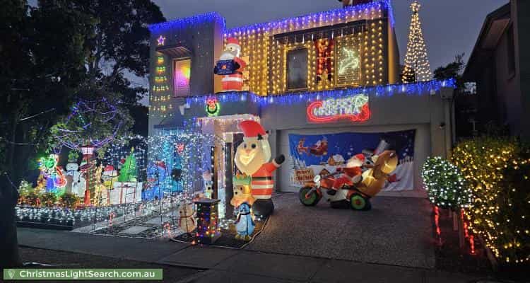 Christmas Light display at 62 Tanderum Drive, Coburg