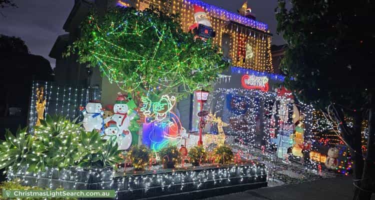 Christmas Light display at 62 Tanderum Drive, Coburg
