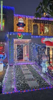 Christmas Light display at 62 Tanderum Drive, Coburg