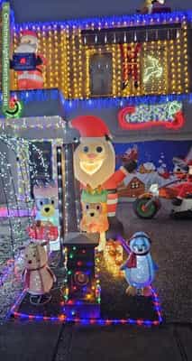 Christmas Light display at 62 Tanderum Drive, Coburg