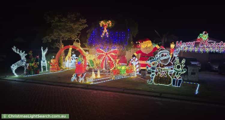 Christmas Light display at 4 Reims Lane, Port Kennedy