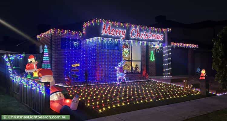 Christmas Light display at 16 Acacia Street, Officer