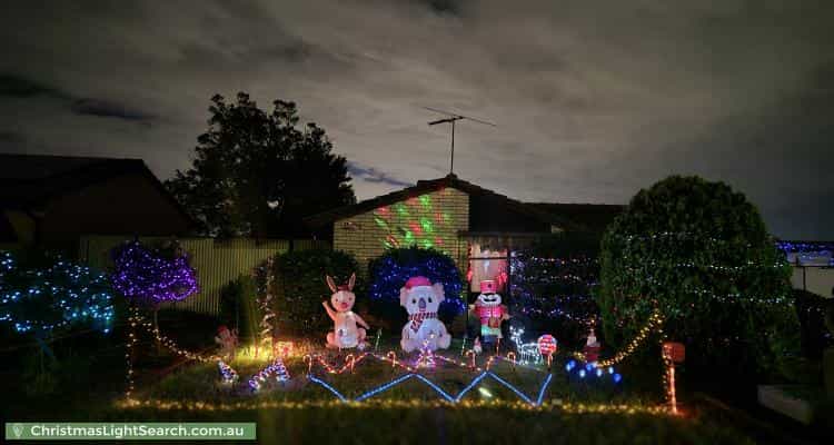 Christmas Light display at 32 Wilterna Crescent, Smithfield