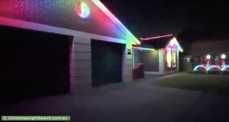 Christmas Light display at 40 Wood Avenue, Ridleyton