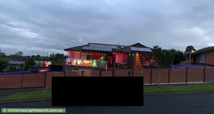 Christmas Light display at 8 Lincoln Street, Warragul